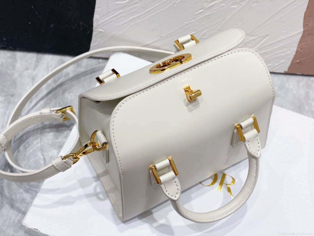 Dior M8671UBEQ_M900 Small Boston bag White box Calfskin