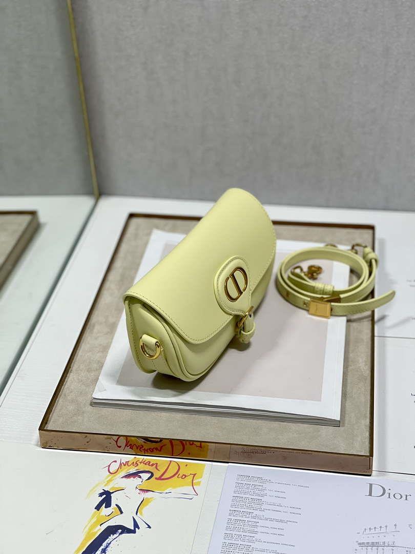 Dior M9317S Crossbody Small Bobby EAST-WEST Bag Smooth Calfskin Yellow