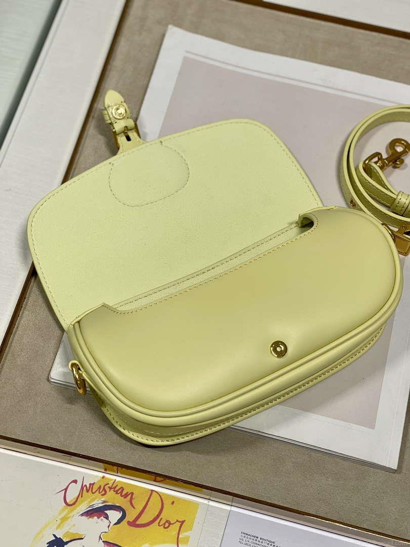Dior M9317S Crossbody Small Bobby EAST-WEST Bag Smooth Calfskin Yellow