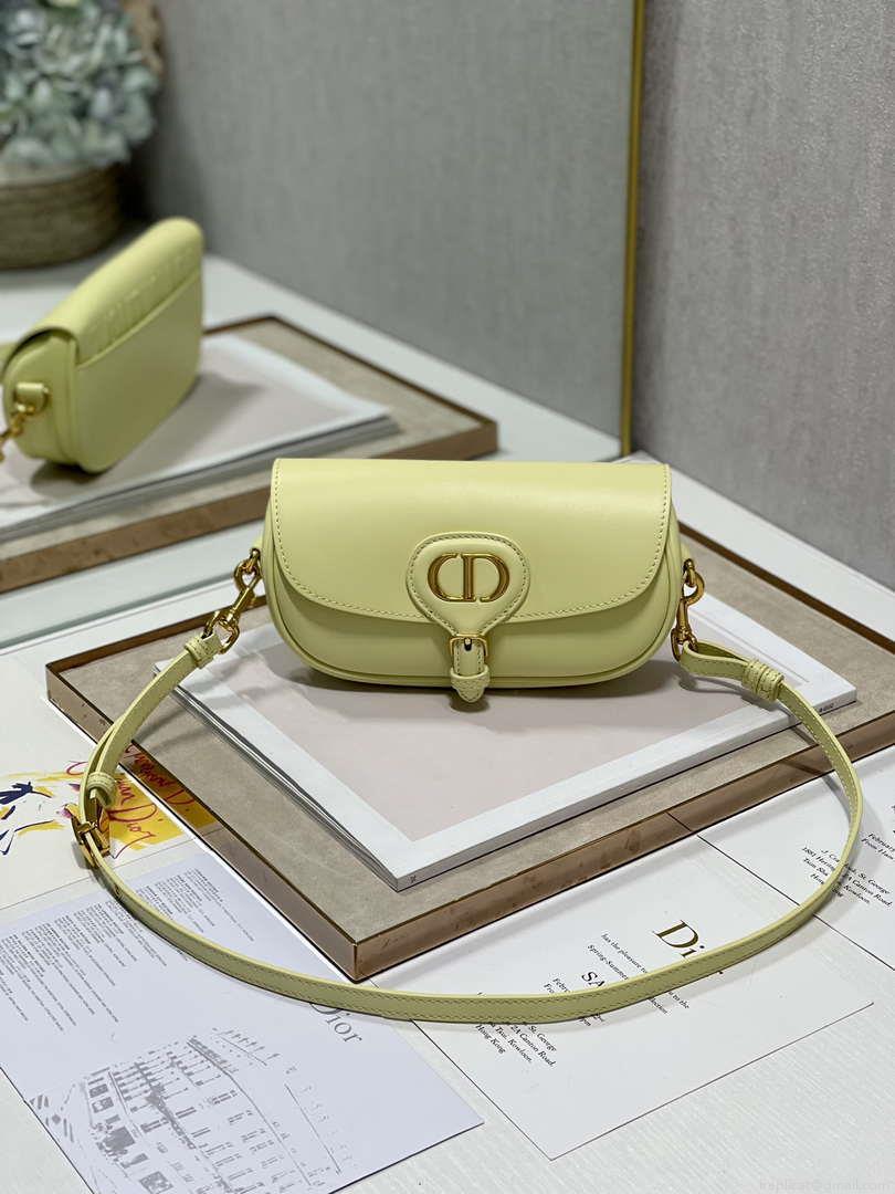 Dior M9317S Crossbody Small Bobby EAST-WEST Bag Smooth Calfskin Yellow