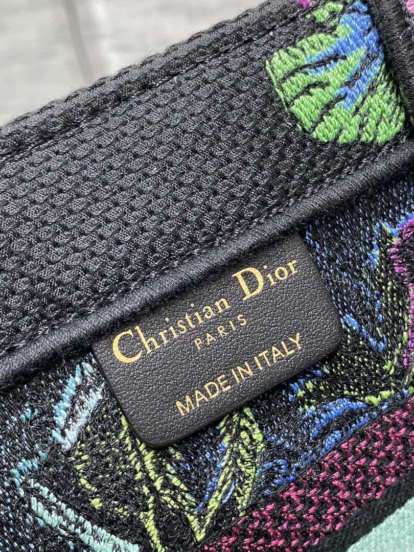 Dior M1265 Small Book Tote Toile de Jouy Sauvage Embroidery M9614