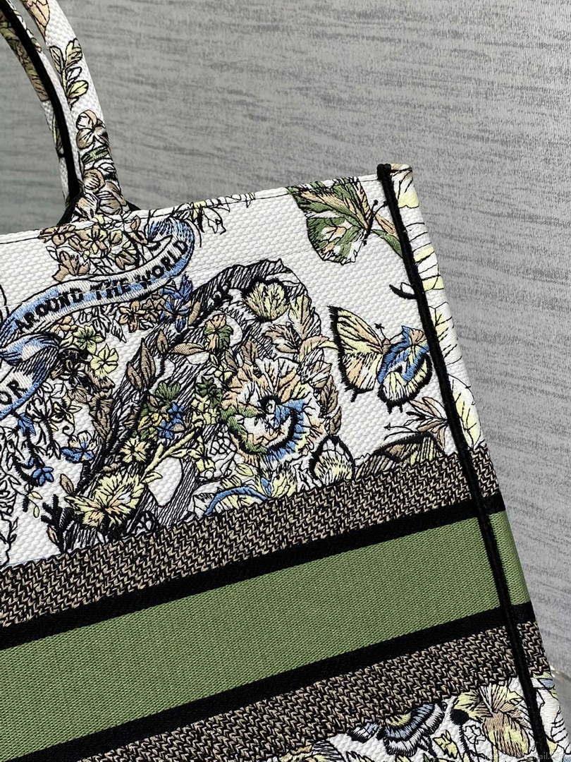 Dior M1286 Large Book Tote Butterfly Bandana Embroidery M105