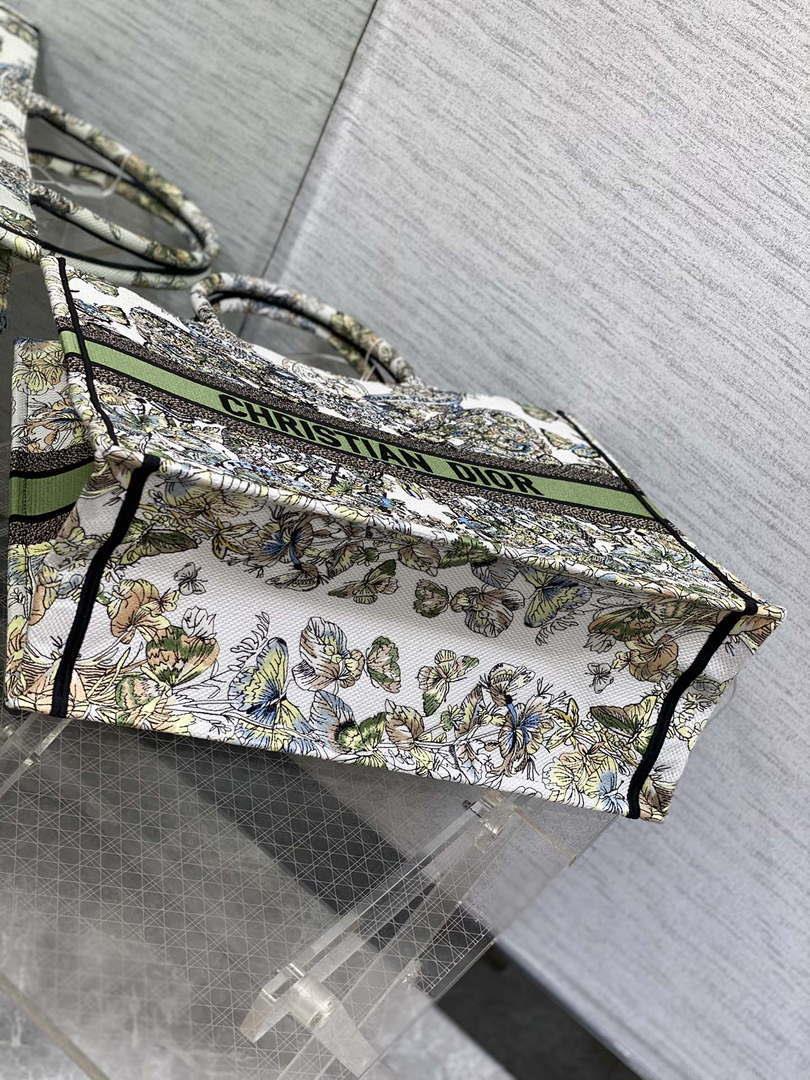 Dior M1286 Large Book Tote Butterfly Bandana Embroidery M105