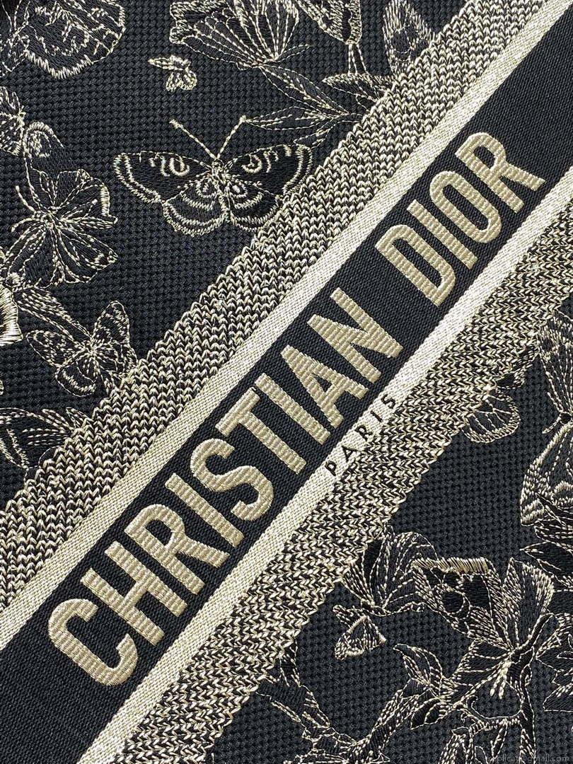 Dior M1286 Large Book Tote Butterfly Bandana Embroidery M108