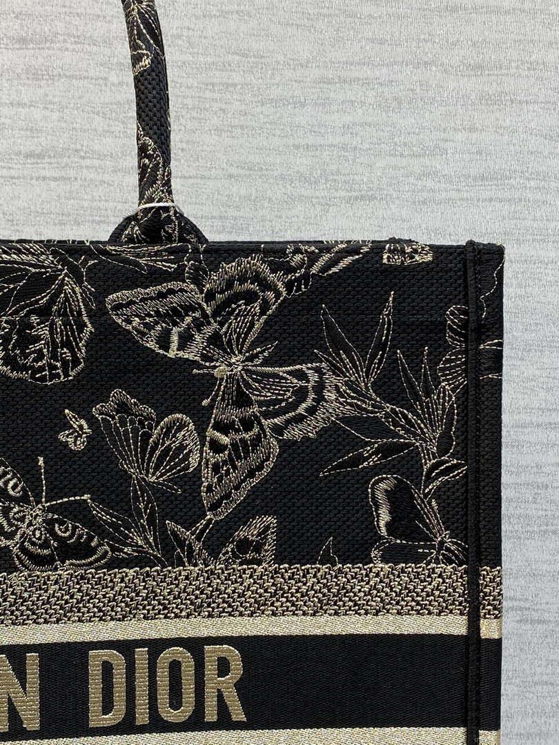 Dior M1286 Large Book Tote Butterfly Bandana Embroidery M108