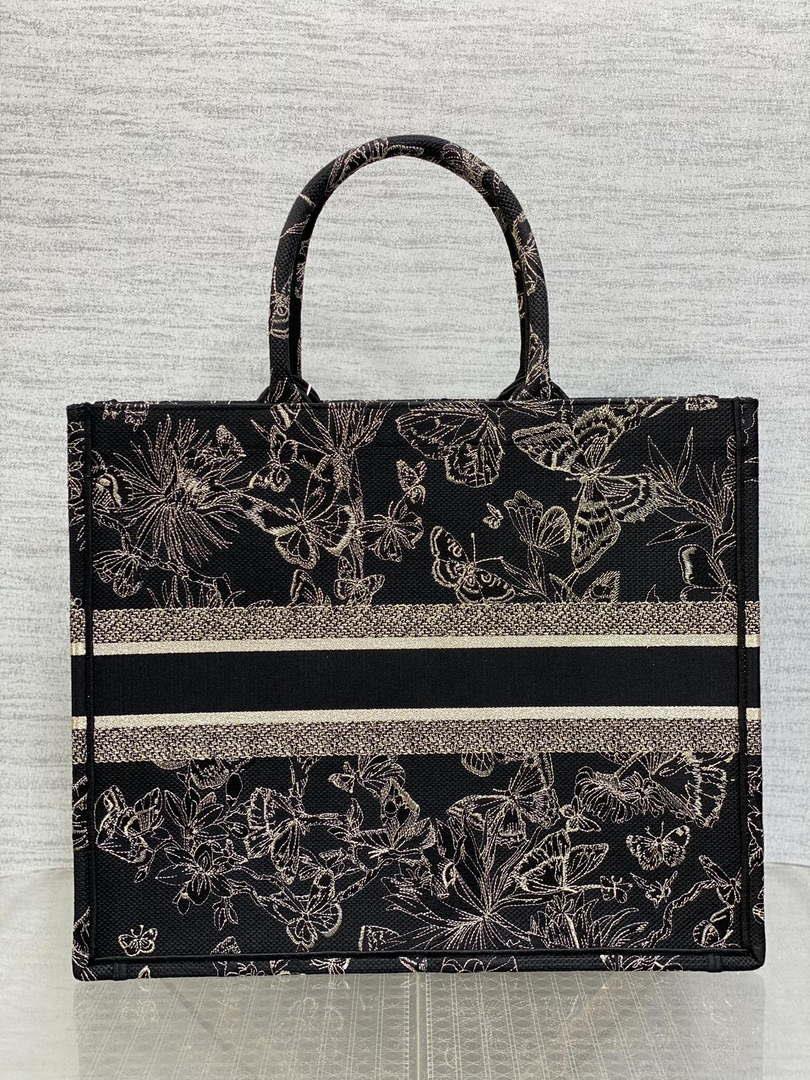 Dior M1286 Large Book Tote Butterfly Bandana Embroidery M108