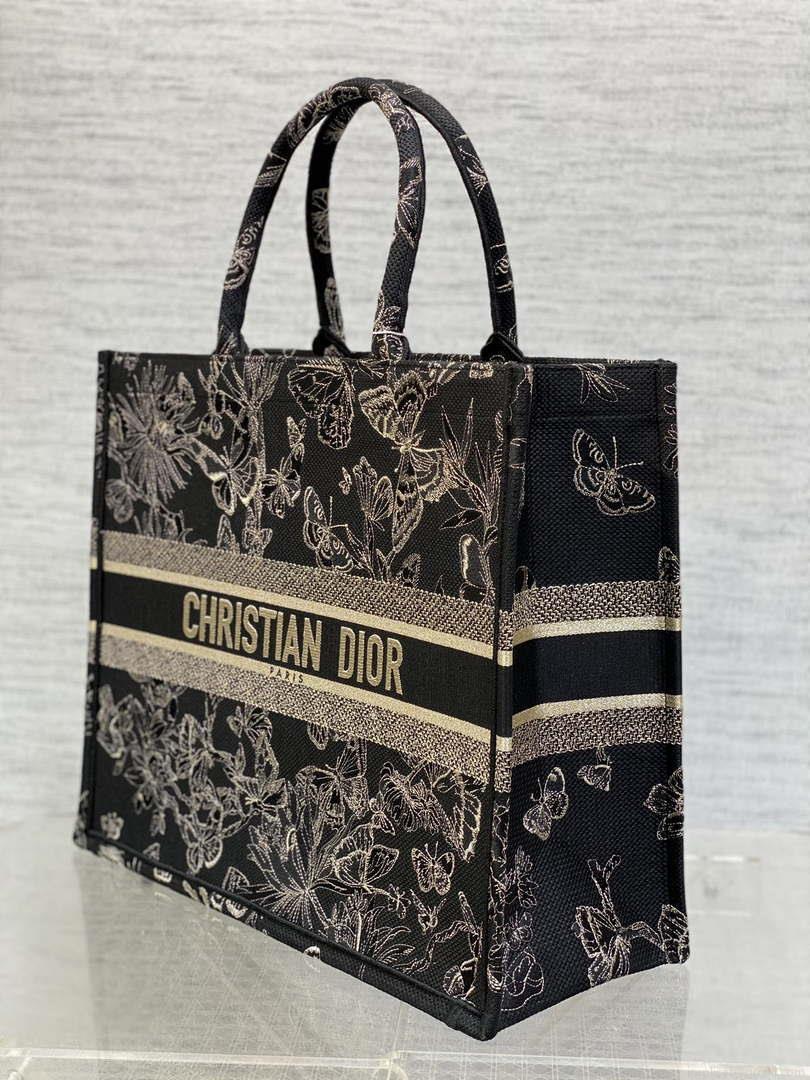 Dior M1286 Large Book Tote Butterfly Bandana Embroidery M108