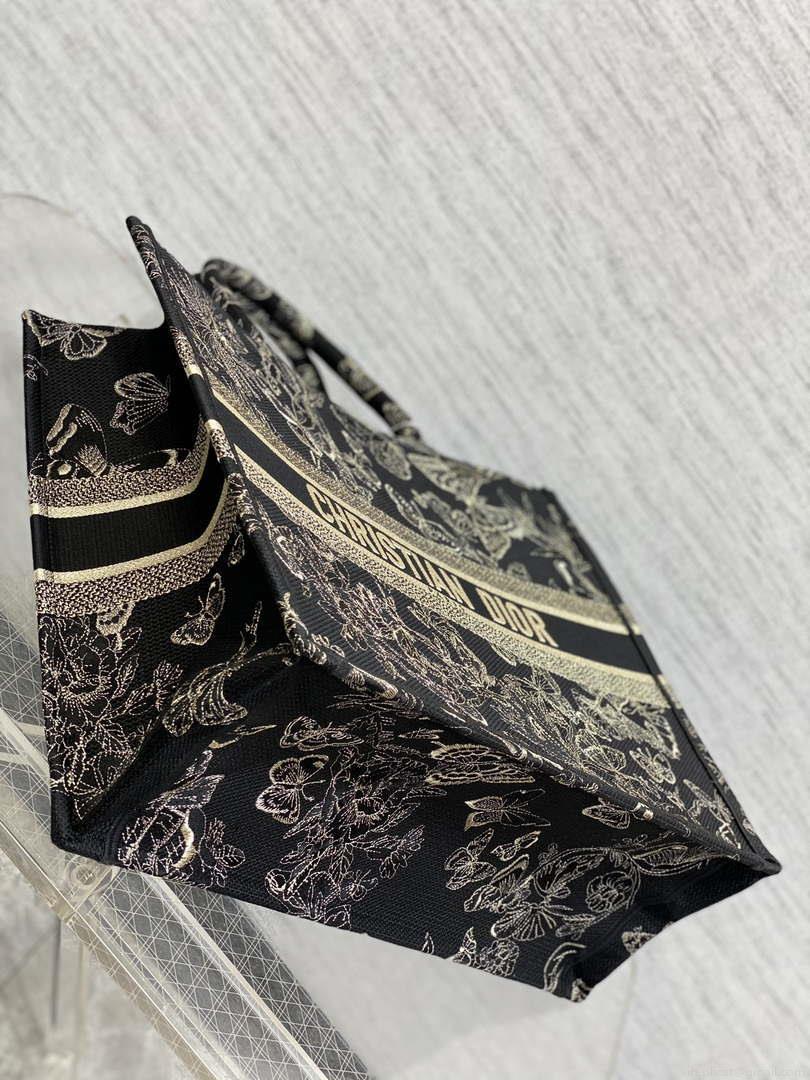 Dior M1286 Large Book Tote Butterfly Bandana Embroidery M108