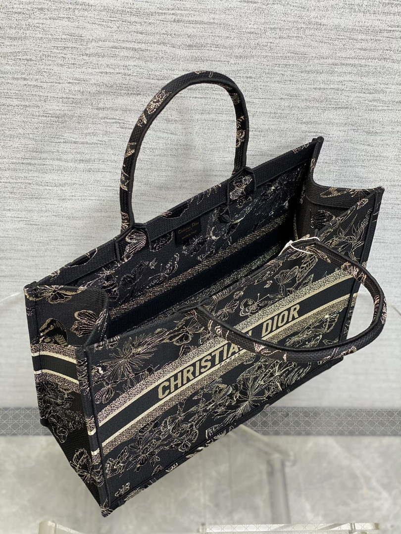 Dior M1286 Large Book Tote Butterfly Bandana Embroidery M108