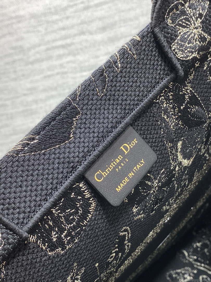 Dior M1286 Large Book Tote Butterfly Bandana Embroidery M108