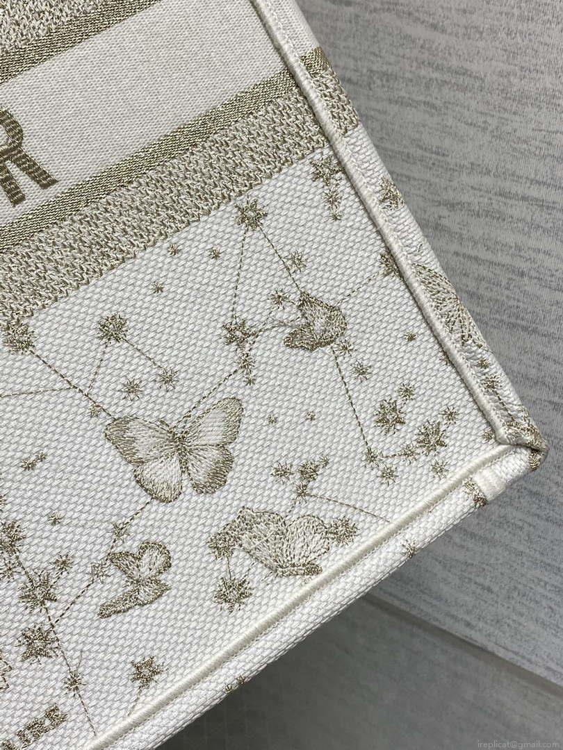 Dior M1286 Large Book Tote Butterfly Bandana Embroidery M109