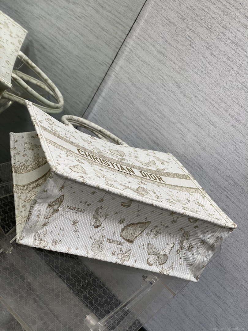 Dior M1286 Large Book Tote Butterfly Bandana Embroidery M109