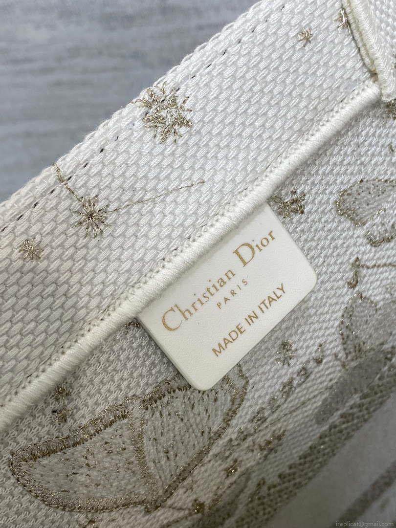 Dior M1286 Large Book Tote Butterfly Bandana Embroidery M109
