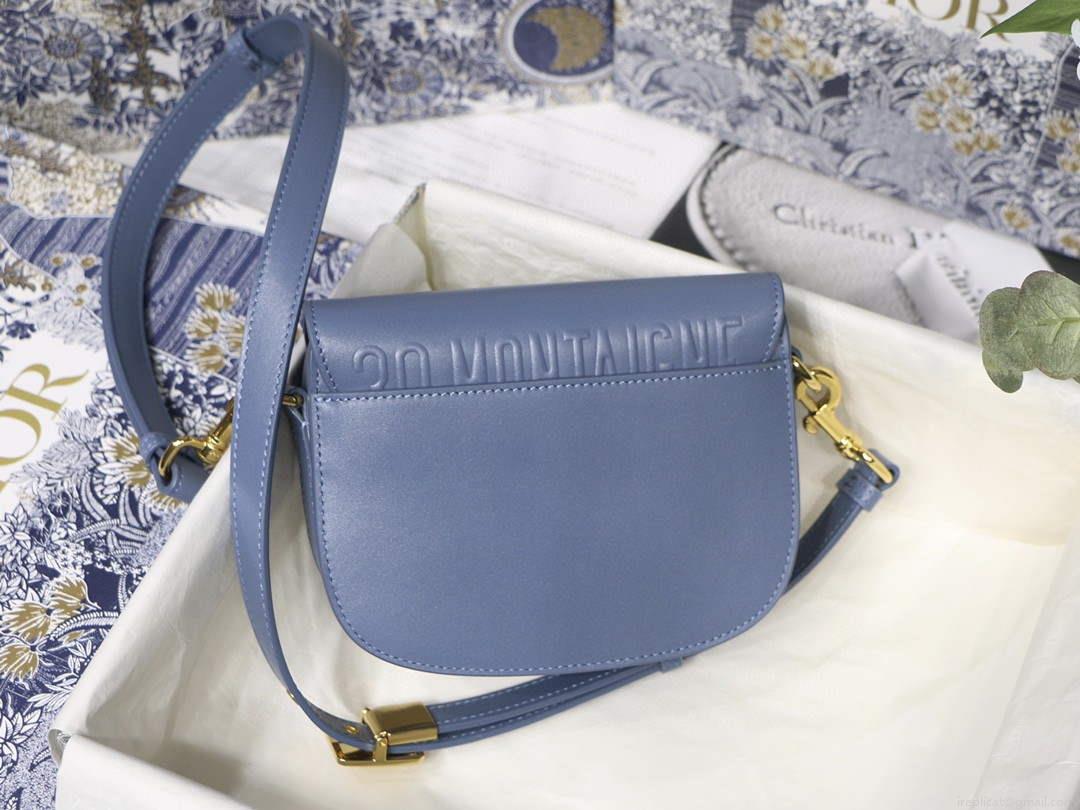Dior M9317 Crossbody small dior Bobby bag Lake Blue box Calfskin