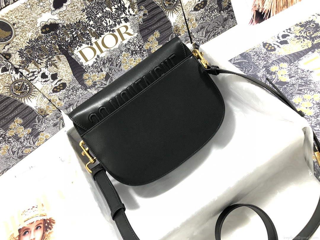 Dior M9319 Medium dior Bobby bag Black box Calfskin