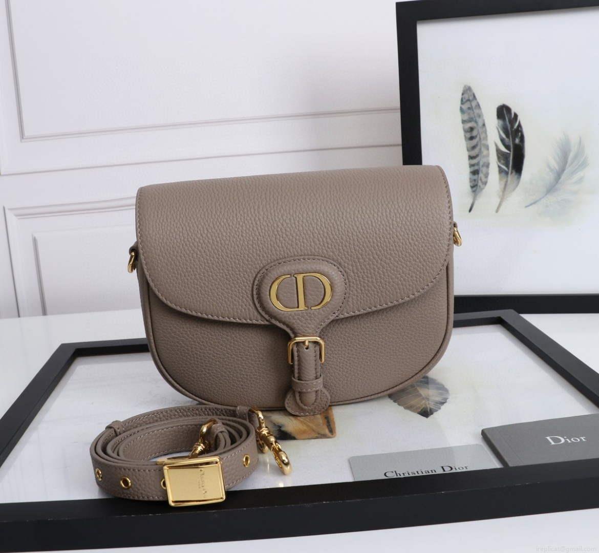 Dior M9319 Medium dior Bobby bag Warm Taupe Grained Calfskin
