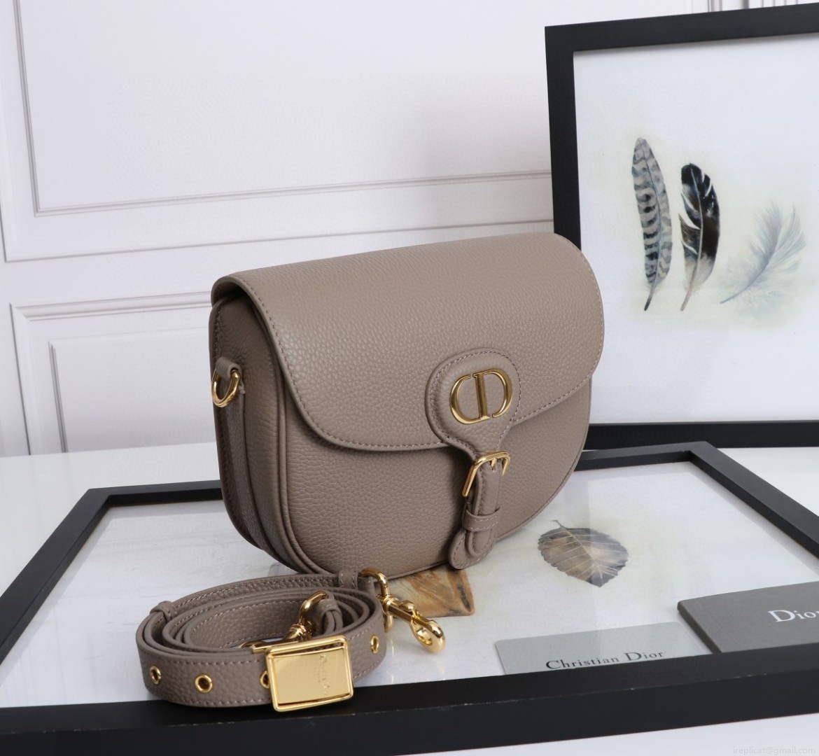 Dior M9319 Medium dior Bobby bag Warm Taupe Grained Calfskin