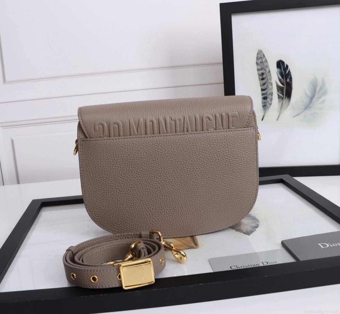 Dior M9319 Medium dior Bobby bag Warm Taupe Grained Calfskin