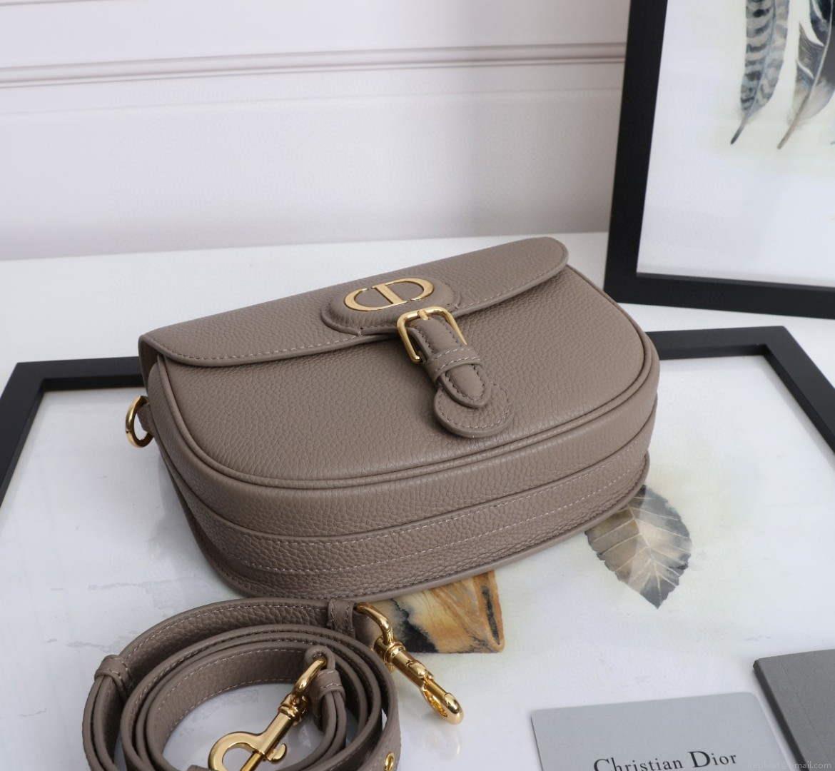 Dior M9319 Medium dior Bobby bag Warm Taupe Grained Calfskin