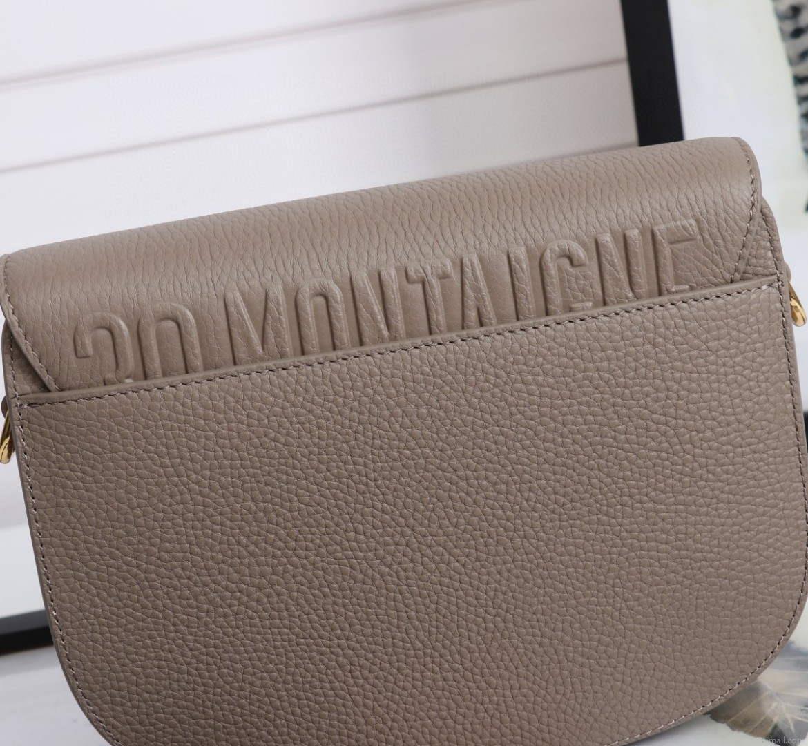 Dior M9319 Medium dior Bobby bag Warm Taupe Grained Calfskin