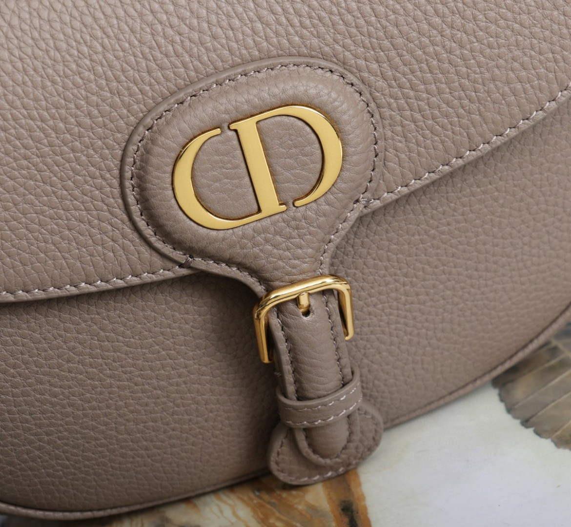 Dior M9319 Medium dior Bobby bag Warm Taupe Grained Calfskin
