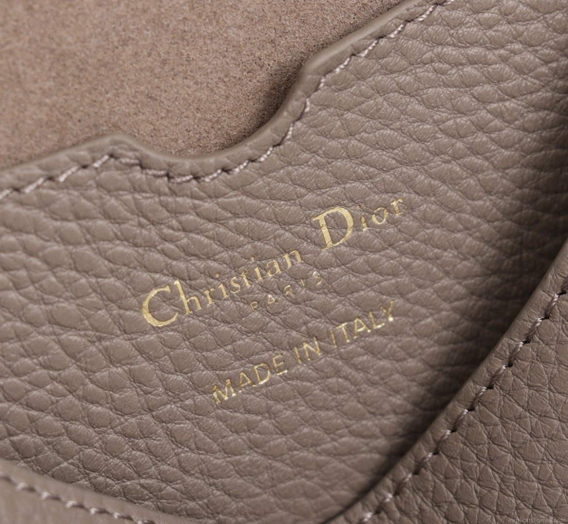 Dior M9319 Medium dior Bobby bag Warm Taupe Grained Calfskin