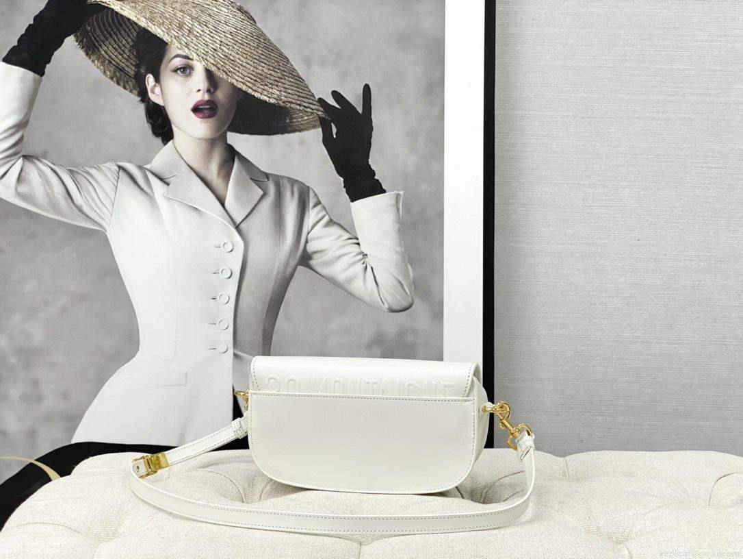 Dior M9327 dior Bobby bag East West White Box Calfskin