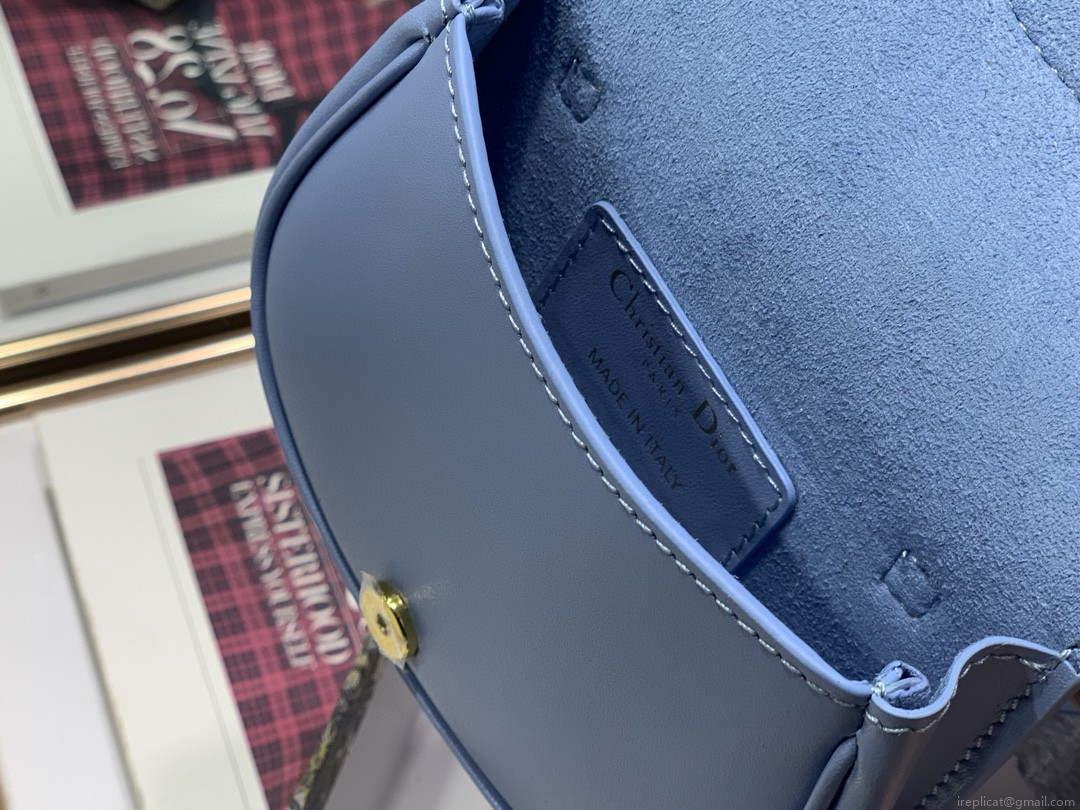 Dior M2278 Mini Bobby bag Blue Box Calfskin