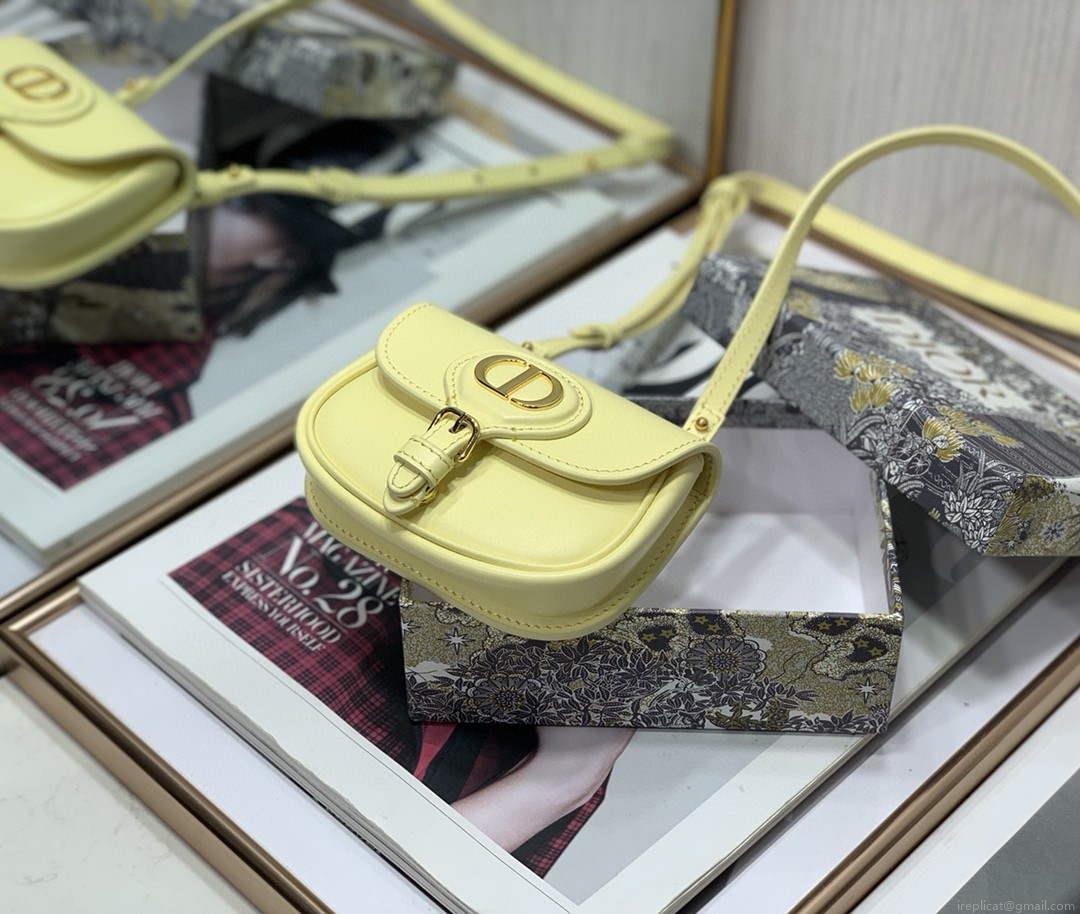 Dior M2278 Mini Bobby bag Yellow Box Calfskin