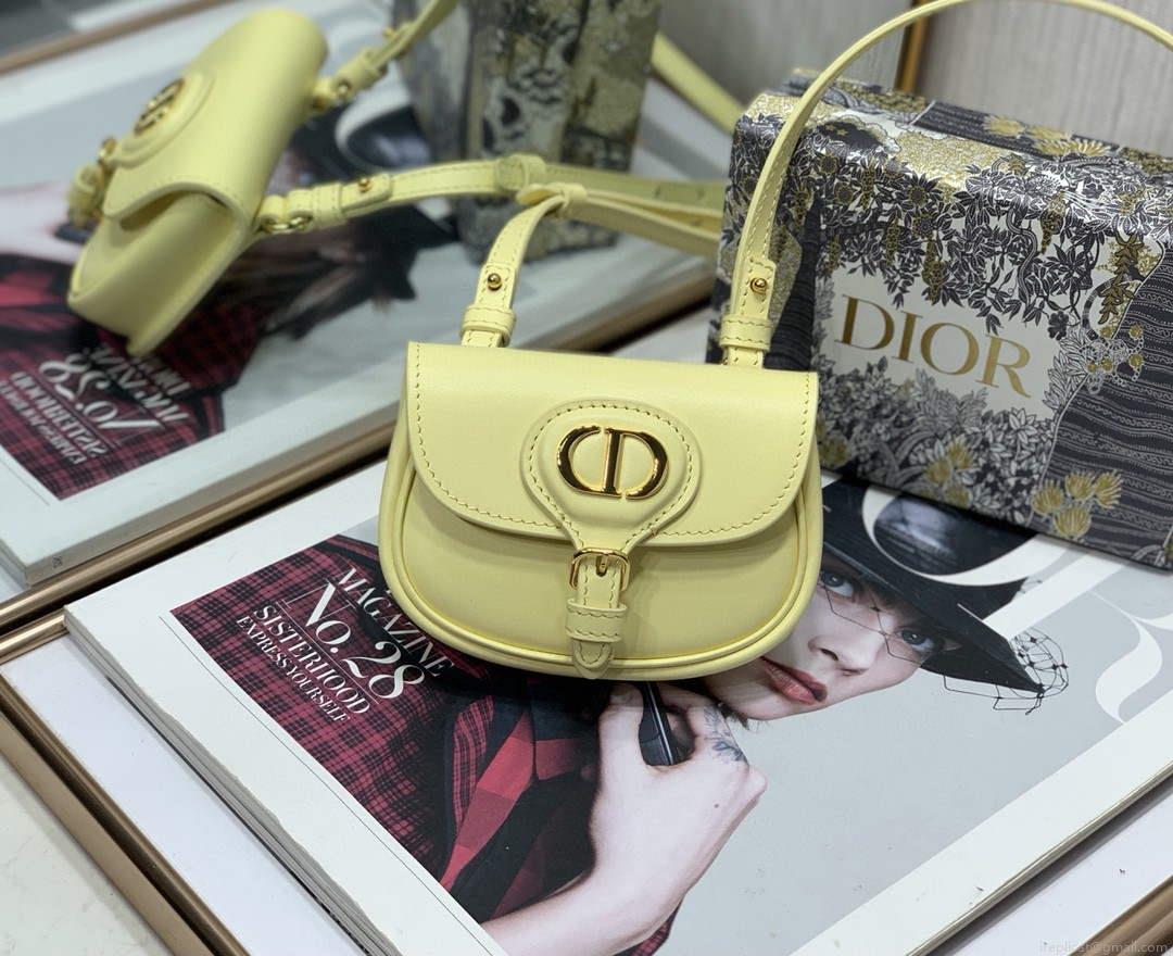 Dior M2278 Mini Bobby bag Yellow Box Calfskin