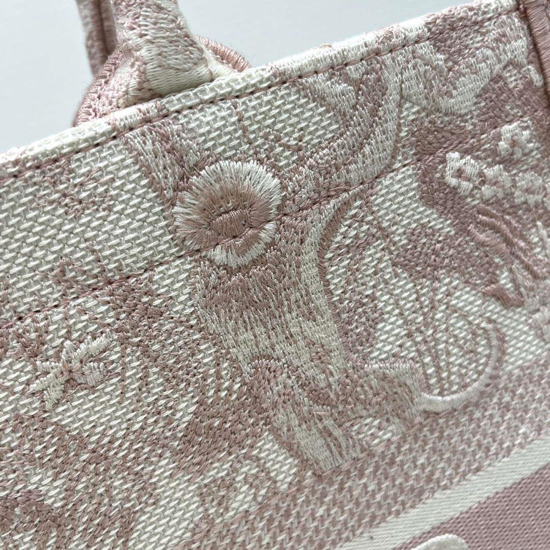 Dior Book Tote M1296 Medium Toile de Jouy Embroidery M0074