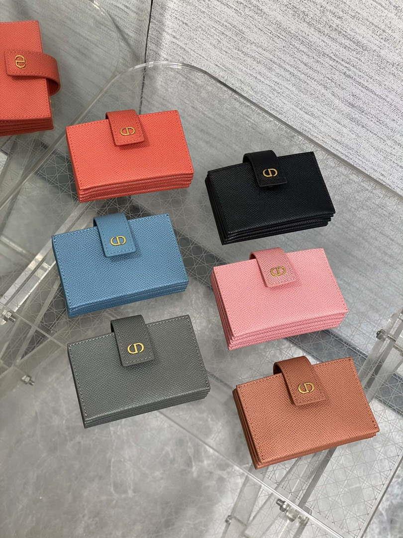 Dior 30 MONTAIGNE 5-Gate Card Holder Organ Card Holder S2058 Grained Calfskin D0012