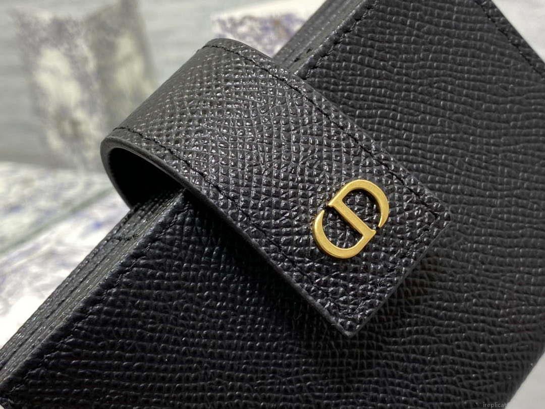 Dior 30 MONTAIGNE 5-Gate Card Holder Organ Card Holder S2058 Grained Calfskin D0012