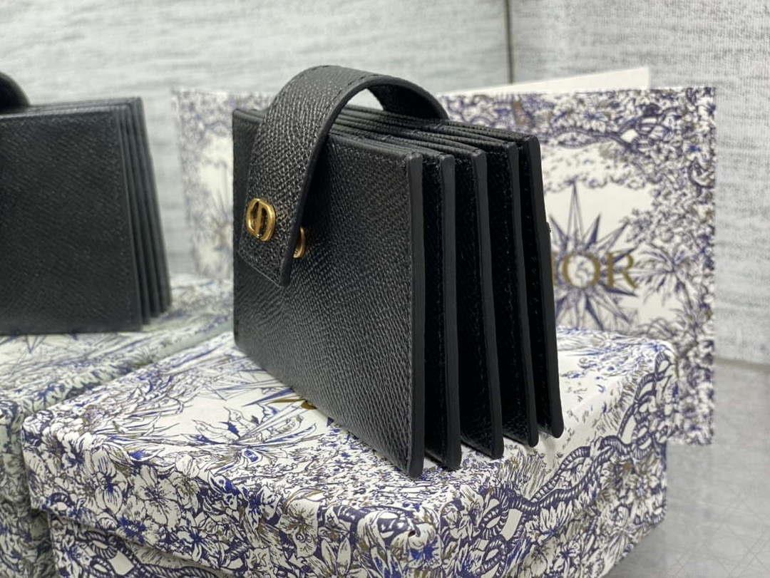 Dior 30 MONTAIGNE 5-Gate Card Holder Organ Card Holder S2058 Grained Calfskin D0012
