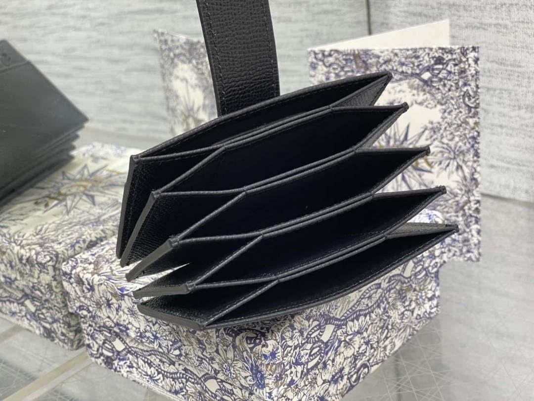 Dior 30 MONTAIGNE 5-Gate Card Holder Organ Card Holder S2058 Grained Calfskin D0012