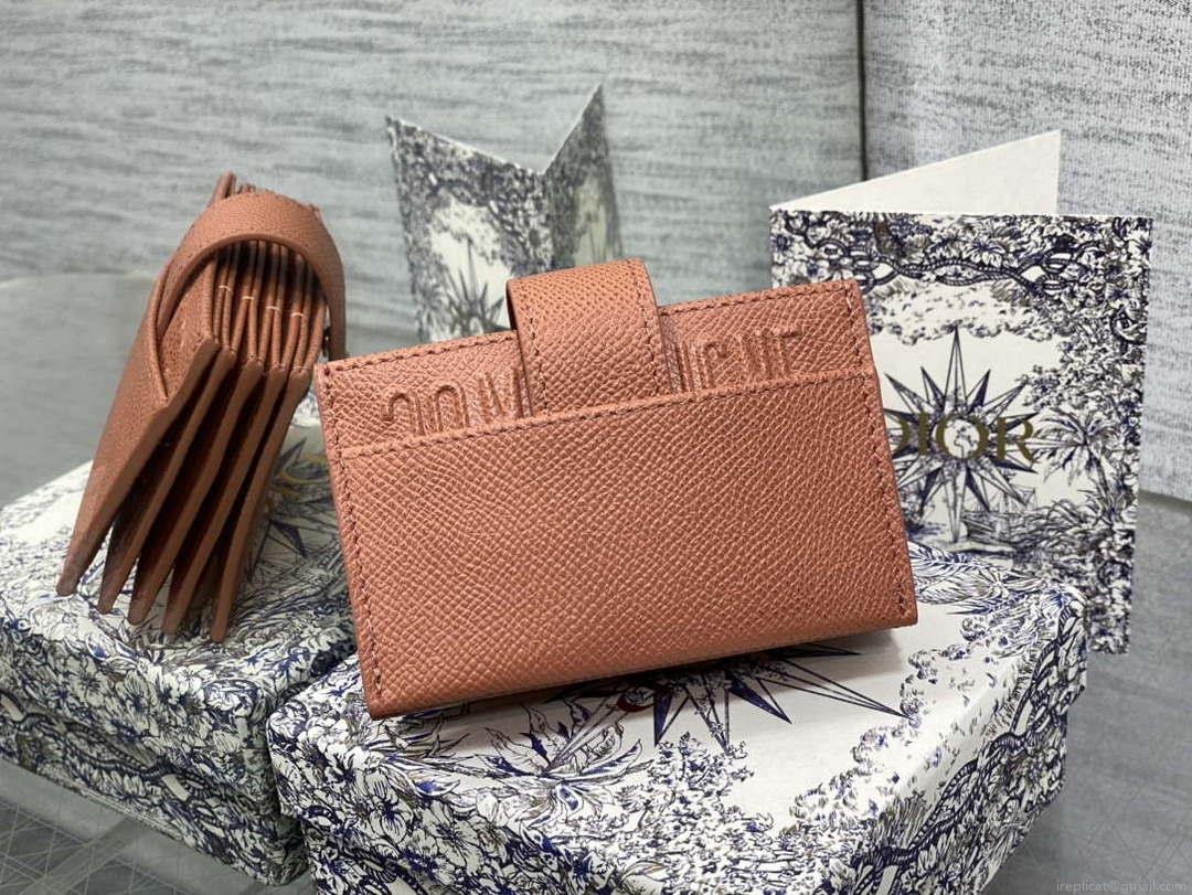 Dior 30 MONTAIGNE 5-Gate Card Holder Organ Card Holder S2058 Grained Calfskin D0014