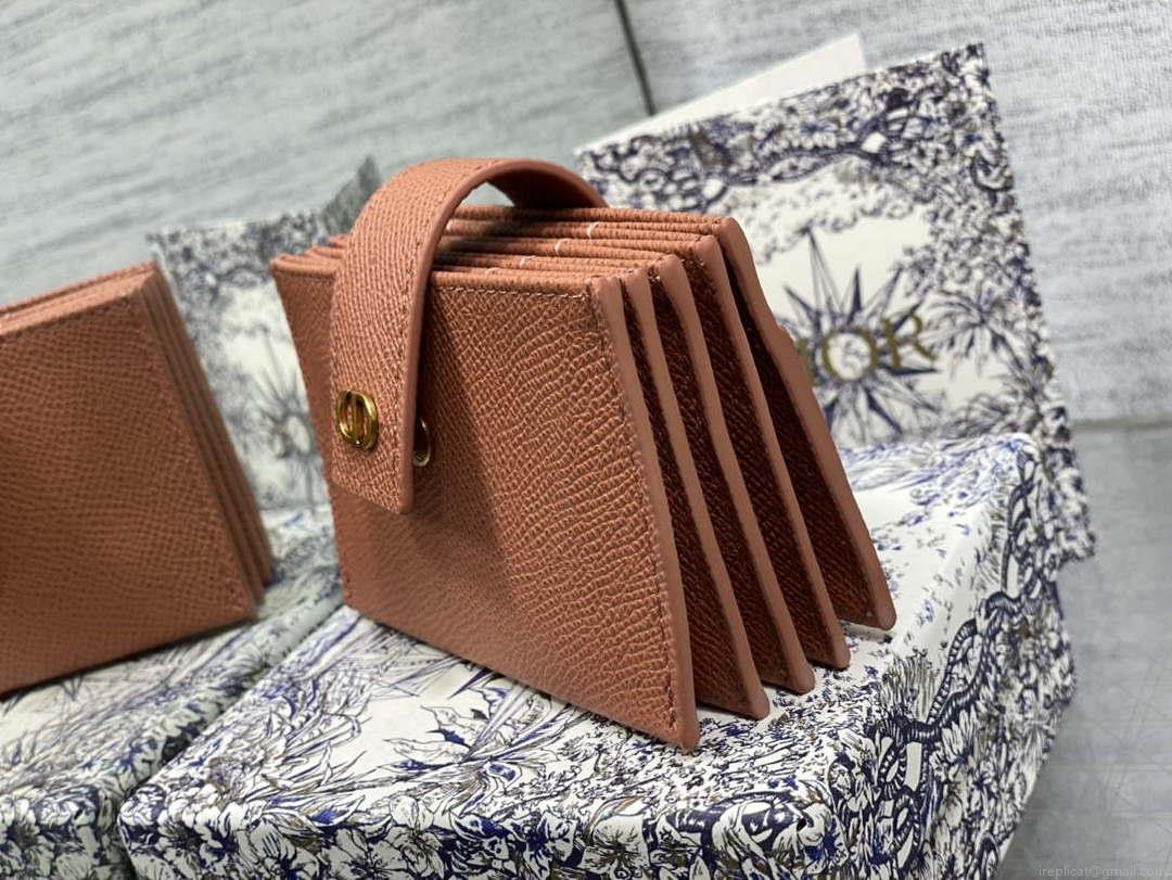Dior 30 MONTAIGNE 5-Gate Card Holder Organ Card Holder S2058 Grained Calfskin D0014