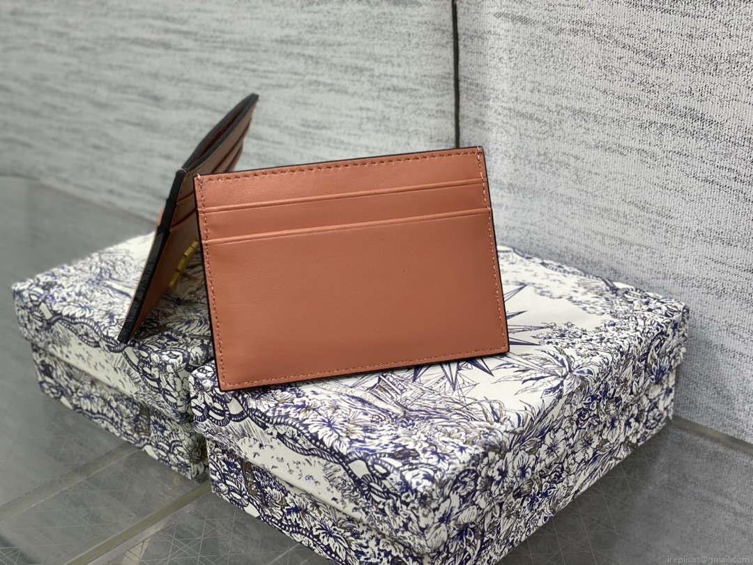 Dior Five-Slot Card Holder S5130 Grained Calfskin D0021