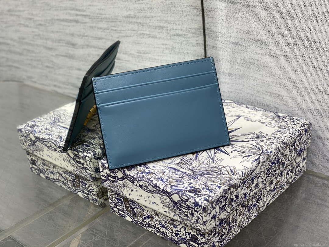 Dior Five-Slot Card Holder S5130 Grained Calfskin D0022