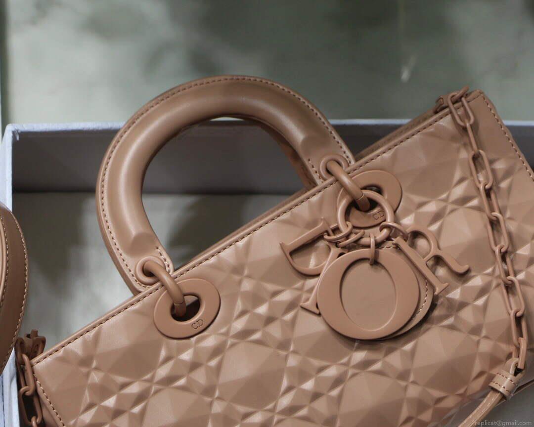 Dior M0540 Lady D-joy Calfskin Bag Pink
