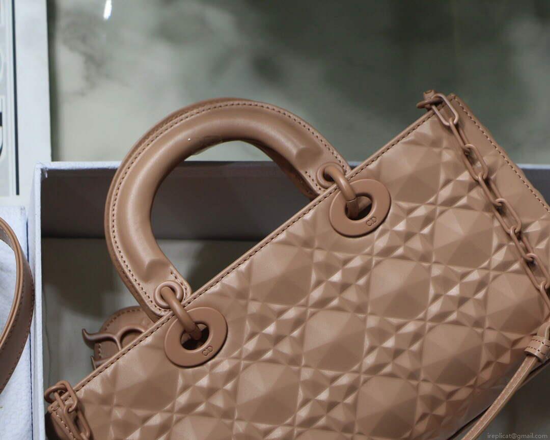Dior M0540 Lady D-joy Calfskin Bag Pink