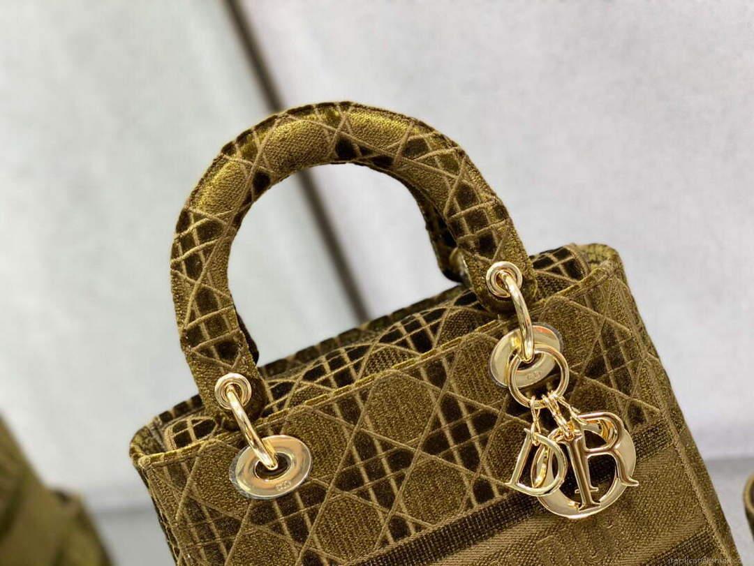 Dior M0565 Medium Lady D-lite Embroidery Bag