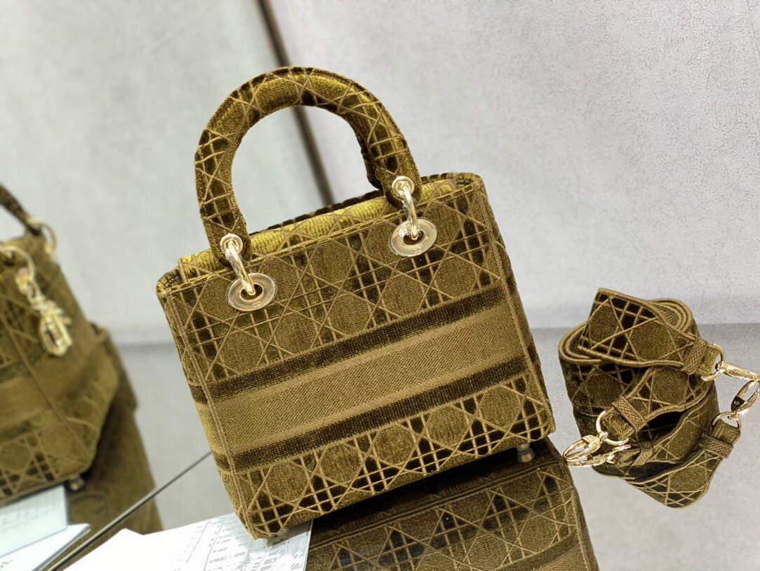 Dior M0565 Medium Lady D-lite Embroidery Bag