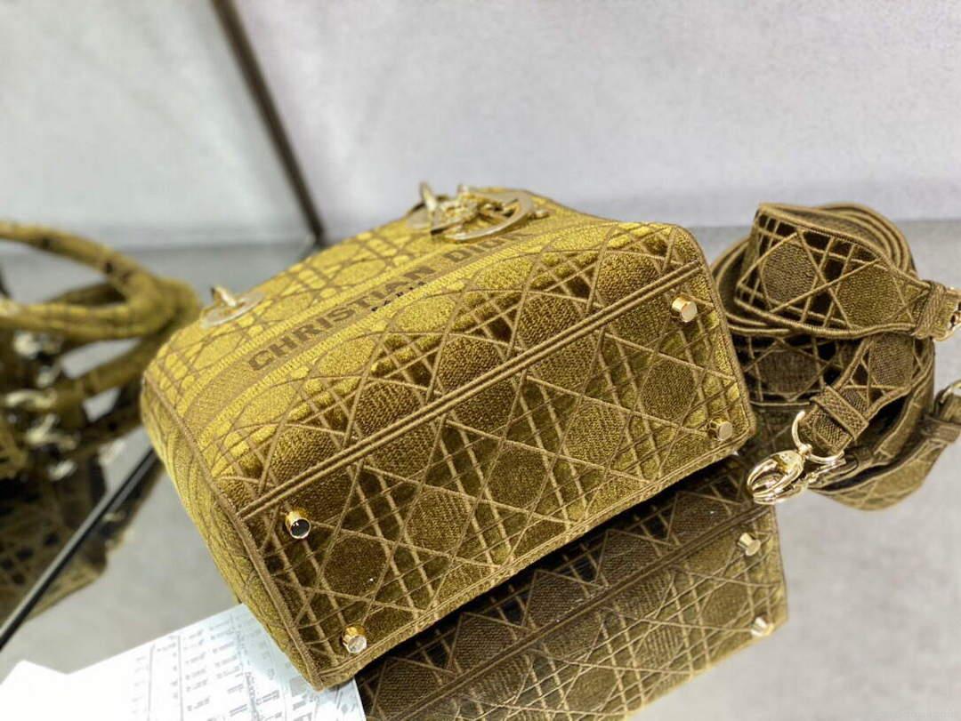 Dior M0565 Medium Lady D-lite Embroidery Bag