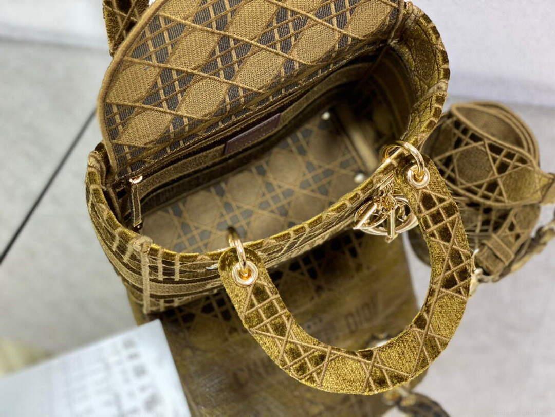 Dior M0565 Medium Lady D-lite Embroidery Bag