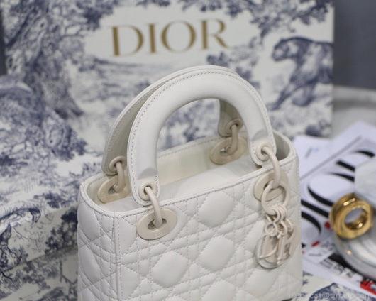 Dior M0505 Mini Dior Lady Bag Latte Cannage lambskin