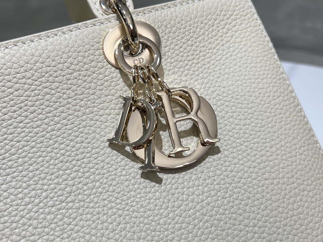 Dior Medium Lady D-Sire My ABCDior Bag M1151 Beige Bull Leather
