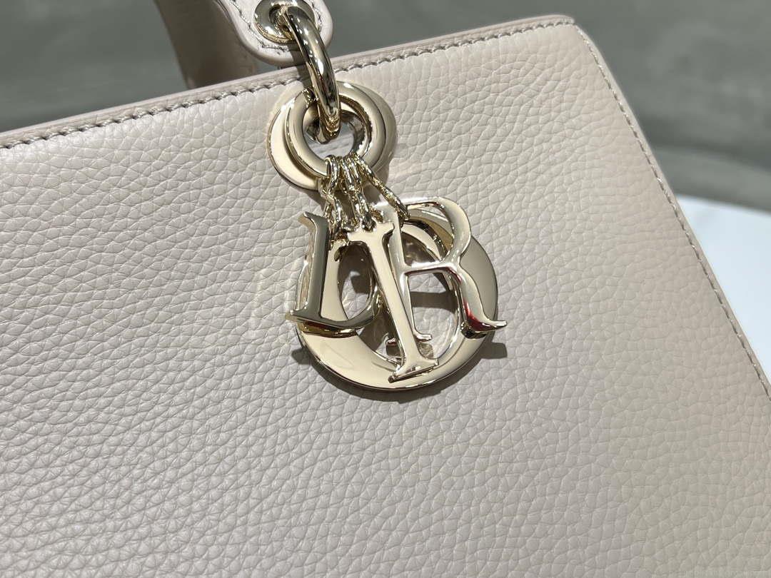 Dior Medium Lady D-Sire My ABCDior Bag M1151 Nude Bull Leather