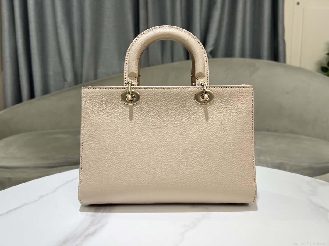 Dior Medium Lady D-Sire My ABCDior Bag M1151 Nude Bull Leather