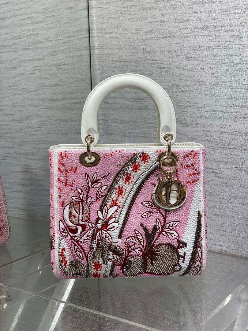 Dior M0565 Medium Lady D-Lite beaded Embroidery M1085